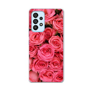 Galaxy A53 専用ハードケース SC-53C / SCG15 共通対応 sc53c igcase スマホカバー カバー ケース pc ハードケース 005315 花 薔薇 ピンク