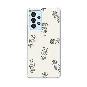 Galaxy A53 専用ハードケース SC-53C / SCG15 共通対応 sc53c igcase スマホカバー カバー ケース pc ハードケース 010715 宇宙 飛行士 イラスト