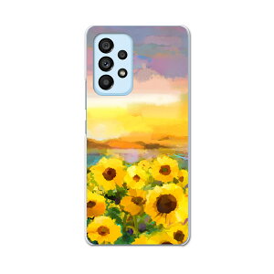 Galaxy A53 専用ハードケース SC-53C / SCG15 共通対応 sc53c igcase スマホカバー カバー ケース pc ハードケース 012156 ひまわり 絵画 景色