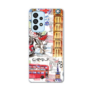 Galaxy A53 専用ハードケース SC-53C / SCG15 共通対応 sc53c igcase スマホカバー カバー ケース pc ハードケース 014848 ロンドン イギリス 外国 イラスト