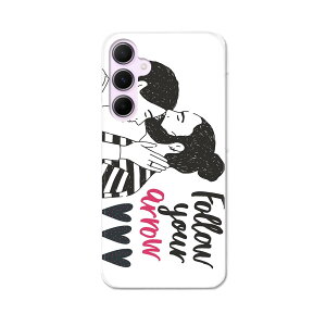 Galaxy A55 5G 用 ハードケース SC-53E / SCG27 共通対応 ケース カバー ハードケース 031587 男女 イラスト 文字