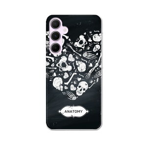 Galaxy A55 5G 用 ハードケース SC-53E / SCG27 共通対応 ケース カバー ハードケース 004934 スカル ドクロ ハート