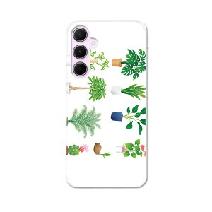 Galaxy A55 5G 用 ハードケース SC-53E / SCG27 共通対応 ケース カバー ハードケース 015924 観葉植物 植木鉢