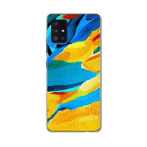 Galaxy A51 5G SC-54A 専用ハードケース igcase SC54A docom ドコモ ギャラクシー スマホカバー カバー ケース pc ハードケース 012168 黄色 青 絵画