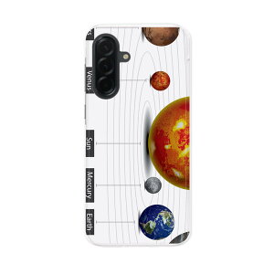 Galaxy A36 5G �p �X�}�z�J�o�[ SC-54F / SCG34 ���ʑΉ� ���ʑΉ� sc54f �P�[�X �J�o�[ �n�[�h�P�[�X 033408 solar system ���z�n