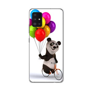 Galaxy A51 5G 専用ハードケース igcase SCG07 au スマホカバー カバー ケース pc ハードケース 008702 アニマル パンダ 風船 カラフル キャラクター