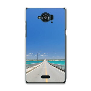 SH-01G AQUOS ZETA アクオスゼータ sh01g docomo ドコモ スマホ カバー ケース スマホケース スマホカバー TPU ソフトケース 写真 海 道路 空 写真・風景 006742