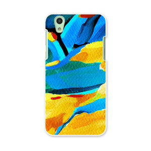 SH-01K AQUOS sense アクオス センス sh01k docomo ドコモ スマホ カバー スマホケース スマホカバー PC ハードケース 黄色 青 絵画 012168