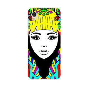 SH-01L AQUOS sense2 アクオス センスツー docomo ドコモ sh01l スマホ カバー スマホケース スマホカバー PC ハードケース 013591 顔 派手 カラフル