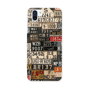 706SH AQUOS R2 アクオスアールツー softbank ソフトバンク スマホ カバー ケース スマホケース スマホカバー TPU ソフトケース 008544 ナンバー プレート カラフル 写真