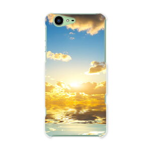 SH-04H AQUOS ZETA アクオスフォン ゼータ sh04h docomo ドコモ スマホ カバー スマホケース スマホカバー PC ハードケース 写真 海 空 夕日 写真・風景 006327