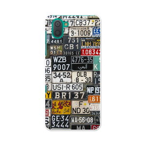 808SH AQUOS R3 アクオス アールスリー 808sh softbank ソフトバンク スマホ カバー ケース スマホケース スマホカバー PC ハードケース 008545 ナンバー プレート カラフル 写真