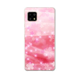 AQUOS sense5G 専用ケース ハードケース SH-53A docomo ドコモ igcase スマホカバー カバー ケース 000817 フラワー 桜　光