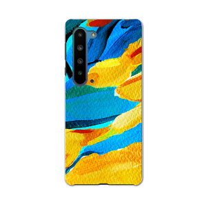 AQUOS R5G SH-51A アクオス アールファイブジー sh51a ドコモ docomo スマホ カバー ケース スマホケース スマホカバー PC ハードケース 012168 黄色 青 絵画