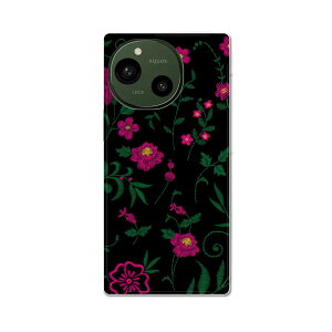 AQUOS R9 �p �n�[�h�P�[�X SH-51E / A401SH ���ʑΉ� �n�[�h �P�[�X sh51e �Ή� �P�[�X �J�o�[ 015886 �ԁ@�s���N�@flower