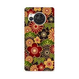 AQUOS R8 用ハード ケース SH-52D 対応 ケース カバー sh52d ハードケース 000962 和柄 花