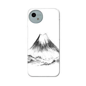 AQUOS wish4 用 ハードケース SH-52E / A402SH 共通対応 ハード ケース sh52e 対応 ケース カバー 032059 水墨画 富士山 日本