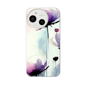 AQUOS sense9 p X}zP[X SH-53E / SHG14 / SH-M29 ʑΉ sh53e P[X Jo[ n[hP[X 033766  flower