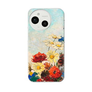 AQUOS sense9 p X}zP[X SH-53E / SHG14 / SH-M29 ʑΉ sh53e P[X Jo[ n[hP[X 033831  flower
