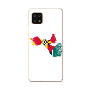 AQUOS sense6 SH-54B SHG05 専用 ケース カバー スマホカバー カバー ケース pc ハードケース 018894 国旗 mozambique モザンビーク