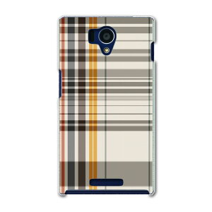 SHL25 AQUOS PHONE アクオスフォン shl25 au エーユー スマホ カバー ケース スマホケース スマホカバー PC ハードケース チェック ベージュ チェック・ボーダー 000961
