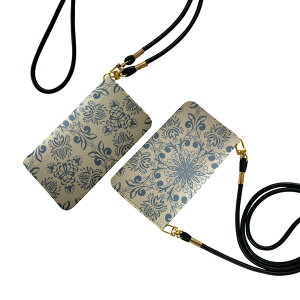 Galaxy A54 5G ギャラクシー SC-53D SCG21 専用 ケース 共通対応 ストラップ付き sc53d ショルダー スマホ 落下防止 手帳型 マグネット式 ピタッと閉まる スマホカバー 肩掛け 斜めかけ 000414 ペイズリ