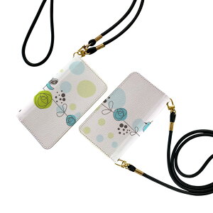 AQUOS wish3 SH-53D A302SH SH-M25 用 手帳型ケース ストラップ付き ショルダー スマホ 落下防止 手帳型 マグネット式 ピタッと閉まる スマホカバー 肩掛け 斜めかけ 001554 花 薔薇 とり