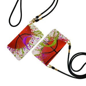 Galaxy Note20 Ultra 5G SC-53A ストラップ付き sc53a ケース ショルダー スマホ 落下防止 手帳型 マグネット式 ピタッと閉まる スマホカバー 肩掛け 斜めかけ 002907 スポーツ シンプル カラフル