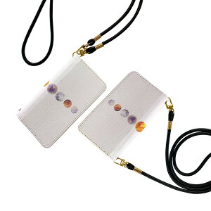 SC-03L Galaxy S10 ギャラクシー エステン ストラップ付き sc03l ケース ショルダー スマホ 落下防止 手帳型 マグネット式 ピタッと閉まる スマホカバー 肩掛け 斜めかけ 020067 宇宙 宇宙 惑星