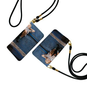 Xperia 1 VII SO-51F 用 エクスペリア 手帳型ケース ストラップ付き ショルダー スマホ 落下防止 手帳型 マグネット式 ピタッと閉まる スマホカバー 肩掛け 斜めかけ 023013 人物 子供 写真