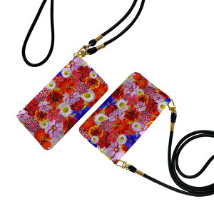 SC-03L Galaxy S10 ギャラクシー エステン ストラップ付き sc03l ケース ショルダー スマホ 落下防止 手帳型 マグネット式 ピタッと閉まる スマホカバー 肩掛け 斜めかけ 023295 花 フラワー