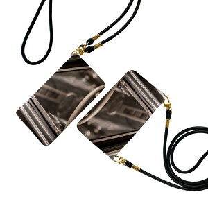 Galaxy S22 SC-51C / SCG13 共通対応 ストラップ付き sc51c ケース ショルダー スマホ 落下防止 手帳型 マグネット式 ピタッと閉まる スマホカバー 肩掛け 斜めかけ 023939 車 セピア