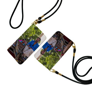 Xperia 10 VI 用 SO-52E / SOG14 / A402SO / 共通対応 手帳型 so52e ケース カバー ストラップ付き ショルダー スマホ 落下防止 手帳型 マグネット式 ピタッと閉まる スマホカバー 肩掛け 斜めかけ 026004 人