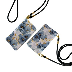 AQUOS wish3 SH-53D A302SH SH-M25 用 手帳型ケース ストラップ付き ショルダー スマホ 落下防止 手帳型 マグネット式 ピタッと閉まる スマホカバー 肩掛け 斜めかけ 033524 花 flower