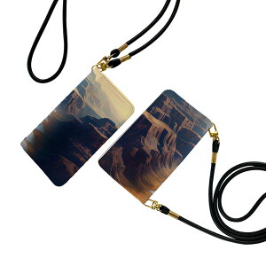 Xperia 10 VI 用 SO-52E / SOG14 / A402SO / 共通対応 手帳型 so52e ケース カバー ストラップ付き ショルダー スマホ 落下防止 手帳型 マグネット式 ピタッと閉まる スマホカバー 肩掛け 斜めかけ 033850 風