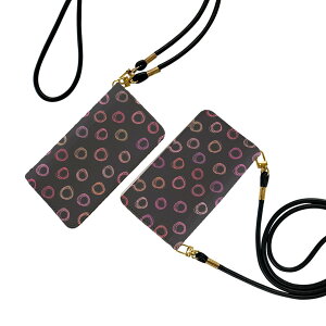 シンプルスマホ3 509SH ストラップ付き ケース ショルダー スマホ 落下防止 手帳型 マグネット式 ピタッと閉まる スマホカバー 肩掛け 斜めかけ 050108