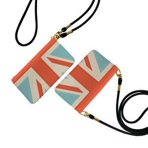 AQUOS sense SH-01K アクオスセンス ストラップ付き sh01k ケース ショルダー スマホ 落下防止 手帳型 マグネット式 ピタッと閉まる スマホカバー 肩掛け 斜めかけ 007443 国旗 英国 赤 レッド