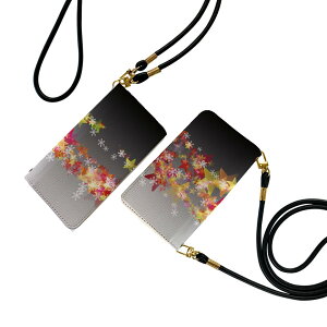 AQUOS wish3 SH-53D A302SH SH-M25 用 手帳型ケース ストラップ付き ショルダー スマホ 落下防止 手帳型 マグネット式 ピタッと閉まる スマホカバー 肩掛け 斜めかけ 008686 星 雪 結晶 スター カラ