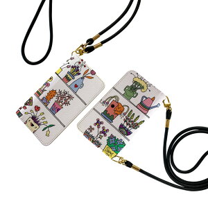 iPhone7plus / iPhone8plus / iPhone6plus / iPhone6splus 用 手帳型ケース ストラップ付き ショルダー スマホ 落下防止 手帳型 マグネット式 ピタッと閉まる スマホカバー 肩掛け 斜めかけ 009619  花 カラ