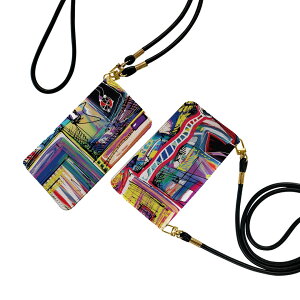 BASIO active3 KYG04 ベイシオ アクティブ3 用 手帳型ケース kyg04 ストラップ付き ショルダー スマホ 落下防止 手帳型 マグネット式 ピタッと閉まる スマホカバー 肩掛け 斜めかけ 010271 カラフル