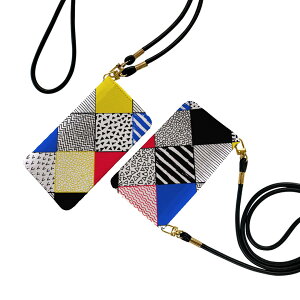 Galaxy S25 用 SC-51F / SCG31 (SM-S931) 共通対応 ケース ストラップ付き sc51f ショルダー スマホ 落下防止 手帳型 マグネット式 ピタッと閉まる スマホカバー 肩掛け 斜めかけ 010471 模様 カラフル