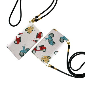 Xperia XZ Premium SO-04J エクスペリア XZ プレミアム so04j ストラップ付き ケース ショルダー スマホ 落下防止 手帳型 マグネット式 ピタッと閉まる スマホカバー 肩掛け 斜めかけ 010870 バイク 乗