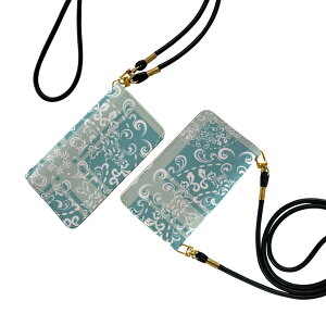 らくらくスマートフォン F-53E 用 手帳型ケース f53e ケース ストラップ付き ショルダー スマホ 落下防止 手帳型 マグネット式 ピタッと閉まる スマホカバー 肩掛け 斜めかけ 011958 チェック