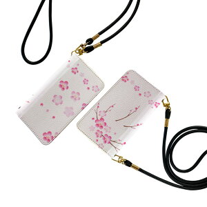 AQUOS wish2 / wish 用 手帳型 ケース カバー SH-51C / SHG06 / A104SH / SH-M20 共通対応 ケース ストラップ付き ケース ショルダー スマホ 落下防止 手帳型 マグネット式 ピタッと閉まる スマホカバー 肩掛