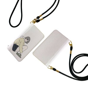 Xperia 10 II SOV43 エクスペリア テン マークツー Xperia10 ストラップ付き ケース ショルダー スマホ 落下防止 手帳型 マグネット式 ピタッと閉まる スマホカバー 肩掛け 斜めかけ 016299 女の子 イ