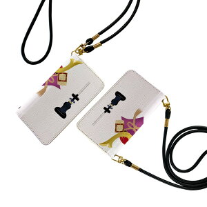 Xperia 10 II SO-41A / SOV43 共通対応 ストラップ付き so41a ケース ショルダー スマホ 落下防止 手帳型 マグネット式 ピタッと閉まる スマホカバー 肩掛け 斜めかけ 017788 こどもの日 カブト 刀 兜