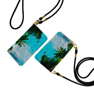 iPhone7plus / iPhone8plus / iPhone6plus / iPhone6splus 用 手帳型ケース ストラップ付き ショルダー スマホ 落下防止 手帳型 マグネット式 ピタッと閉まる スマホカバー 肩掛け 斜めかけ 018307 海 夏 風景