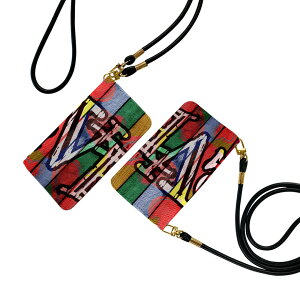 らくらくスマートフォン a A401FC 用 手帳型ケース ストラップ付き ショルダー a401fc スマホ 落下防止 手帳型 マグネット式 ピタッと閉まる スマホカバー 肩掛け 斜めかけ 018340 グラフィティ L