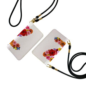 Xperia 10 II SOV43 エクスペリア テン マークツー Xperia10 ストラップ付き ケース ショルダー スマホ 落下防止 手帳型 マグネット式 ピタッと閉まる スマホカバー 肩掛け 斜めかけ 019331 フォント