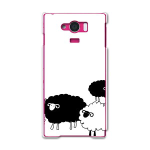 SHV31 AQUOS SERIE mini アクオスセリエミニ shv31 au エーユー スマホ カバー スマホケース スマホカバー PC ハードケース ひつじ 動物 イラスト アニマル 006792